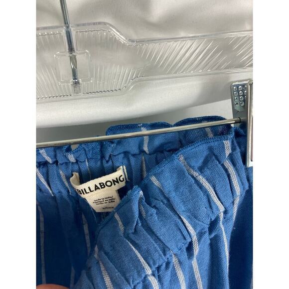 Billabong Flip Out High Waist Wide Leg Striped Beach Pant Blue Size Small - Picture 5 of 8
